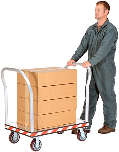 Vestil ATP-C-2436-2HDL Aluminum Platform Truck with Two Handles
