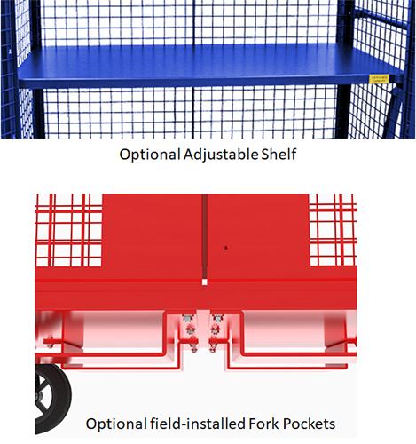 Optional Shelf &amp; Fork Pockets