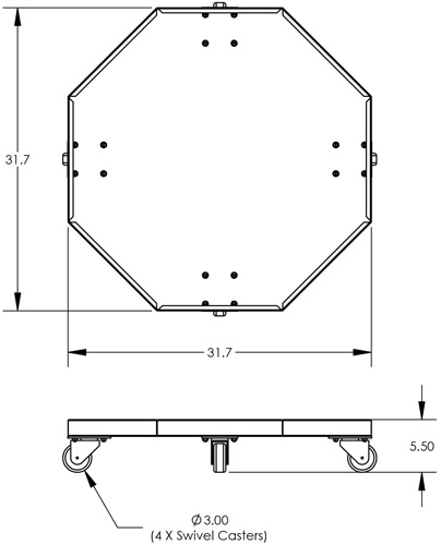 Valley Craft Drum Dolly Dimensions