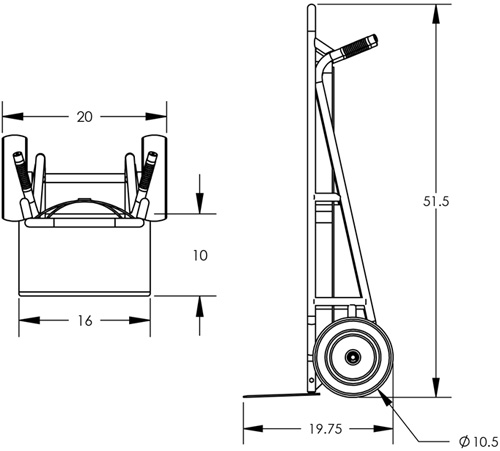 Valley Craft F83881A5 Dimensions