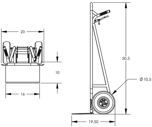 Commercial Hand Truck Dimensions