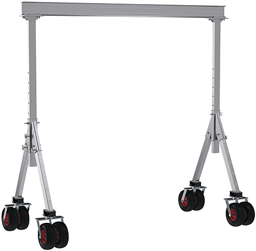 Vestil AHA-4-12-12-PNU Aluminum Gantry Crane with Pneumatic Wheels