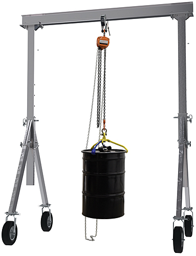 Vestil Aluminum Gantry Crane with Pneumatic Wheels