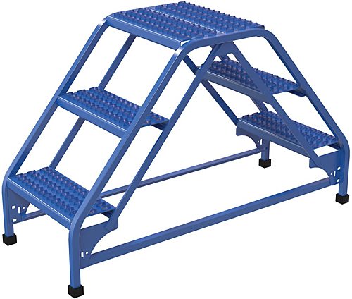 Vestil LAD-DD-18-3-G Double Sided Ladder