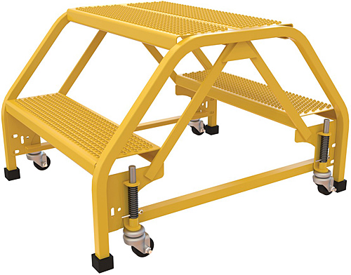 Vestil LAD-DD-P-26-2-P 26W 2-Step Double Sided Ladder