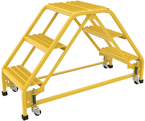 Vestil LAD-DD-P-18-3-G Double Sided Ladder