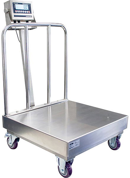 Vestil BS-915SSBW-2424-500 Stainless Steel Portable Bench Scale