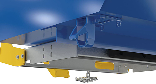 Low Profile 90 Degree Self-Dumping Hopper