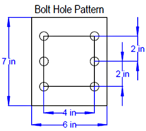 WTJ Tooling Crane Bolt Pattern