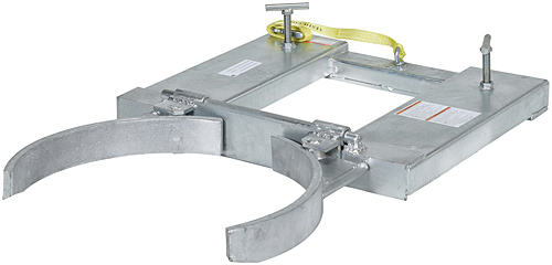 Vestil DGS-55-D-G Galvanized Forklift Drum Gripper