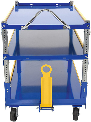 Vestil AEC-3660-3-GFN Adjustable Shelf Service Cart