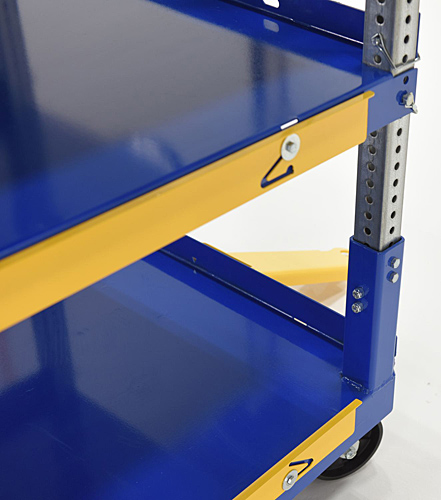 Yellow Retaining Lips to Shelves