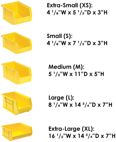 Storage Bin Dimensions
