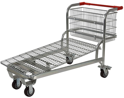 Vestil WIRE-L Nestable Wire Cart 