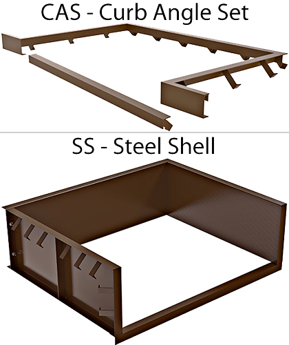 Curb Angle Set &amp; Steel Shell