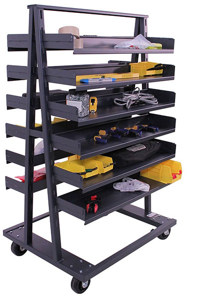 Valley Craft F89064VCGY Double Sided A-Frame Carts 