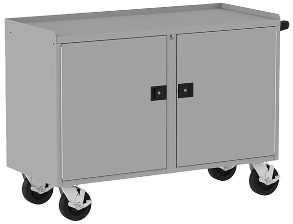 Mobile Workbench With 2 Doors / 2 Adjustable Shelves