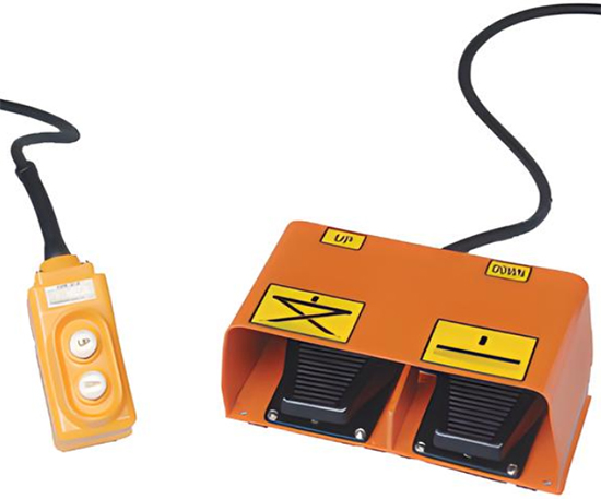 Standard Hand Control &amp; Optional Foot Control
