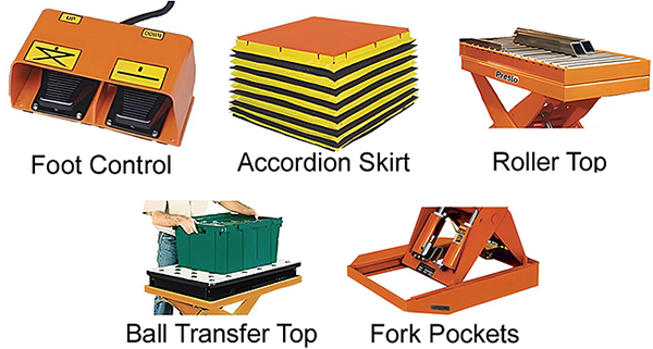 Presto Lift Table Options - Click Image To Enlarge