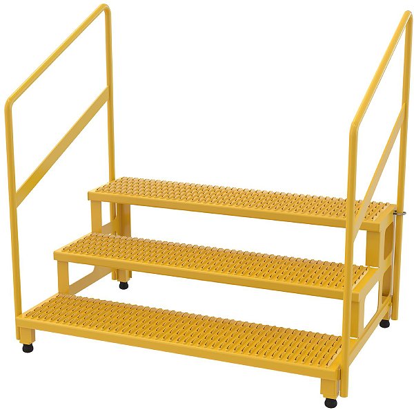 Vestil ASP-48-3-HR Step Stand with Handrails
