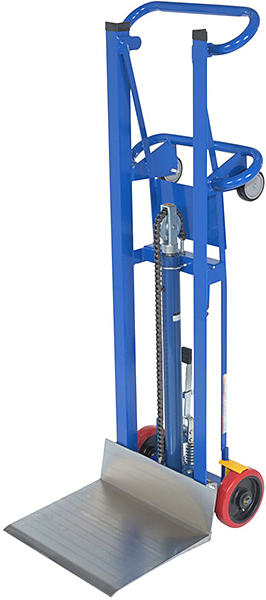 Manual platform lift truck
