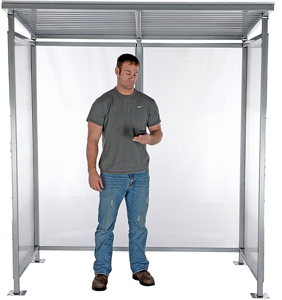 Vestil SSH-7939-80 Smoking Shelter / Bus Stop 