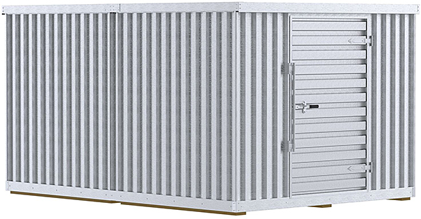 Vestil STOR-912-G-W-1RH | Galvanized Modular Storage Building