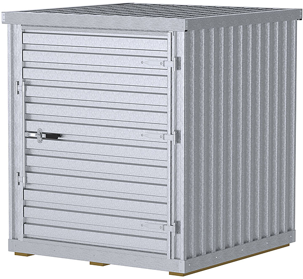 Vestil STOR-66-G-W-1RH-WD Galvanized Modular Storage Building