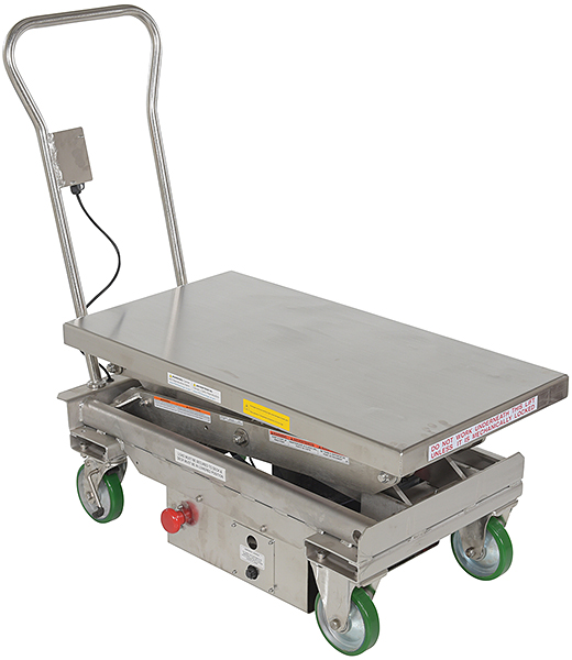 Electric Stainless Steel Lift Cart