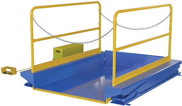 Ground Lift Table with Handrails