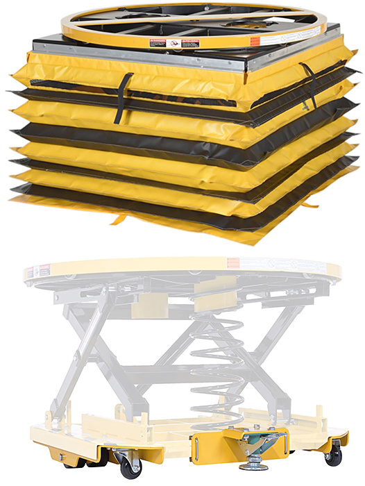 SST-45 Accordion Skirt &amp; Casters Options