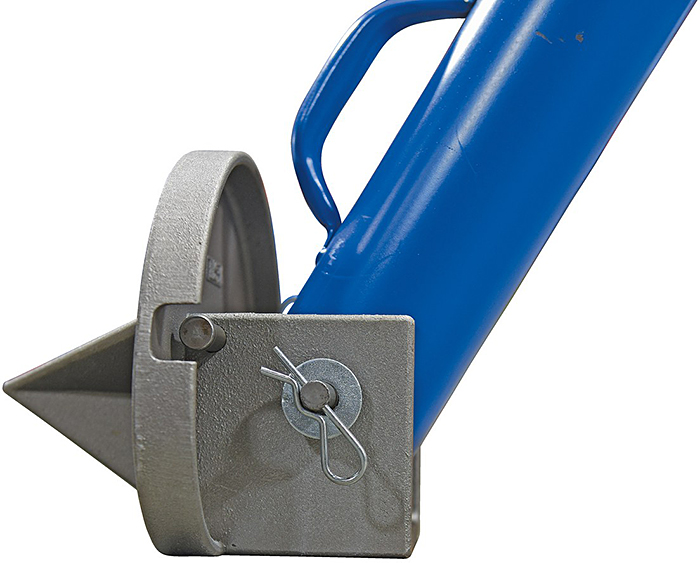 Tripod Hoist Stand Foot - Rotate up for smooth surfaces or down for spike pad