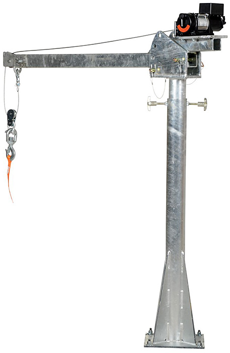 Galvanized Vestil Power Lift Jib Crane