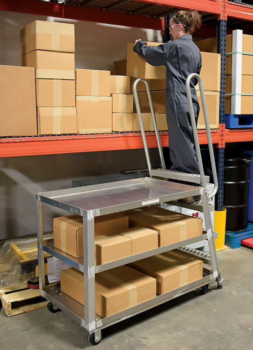 Stock Picking Ladder Cart