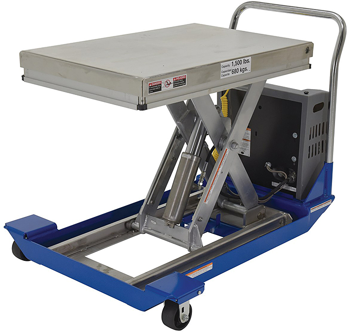 Vestil CART-23-15-DC-PSS Electric Scissor Cart