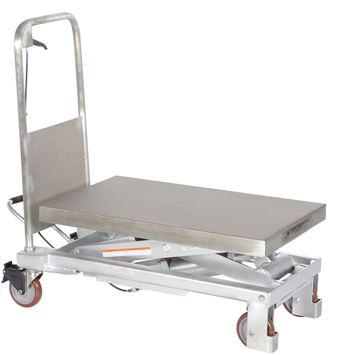 Vestil CART-750-PSS Partial Stainless Steel Lift Cart 