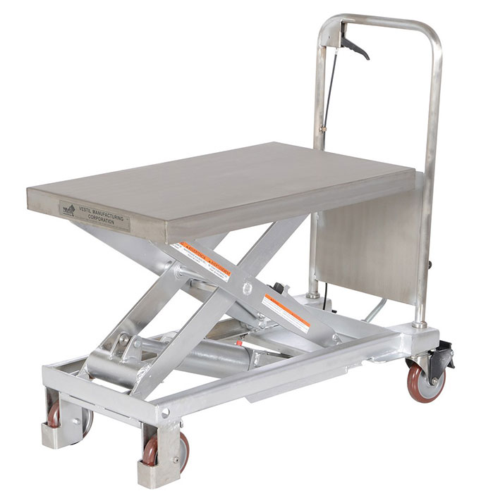 Partial Stainless Steel Lift Cart 