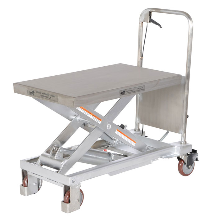 Vestil CART-1000-PSS Partial Stainless Steel Lift Cart 