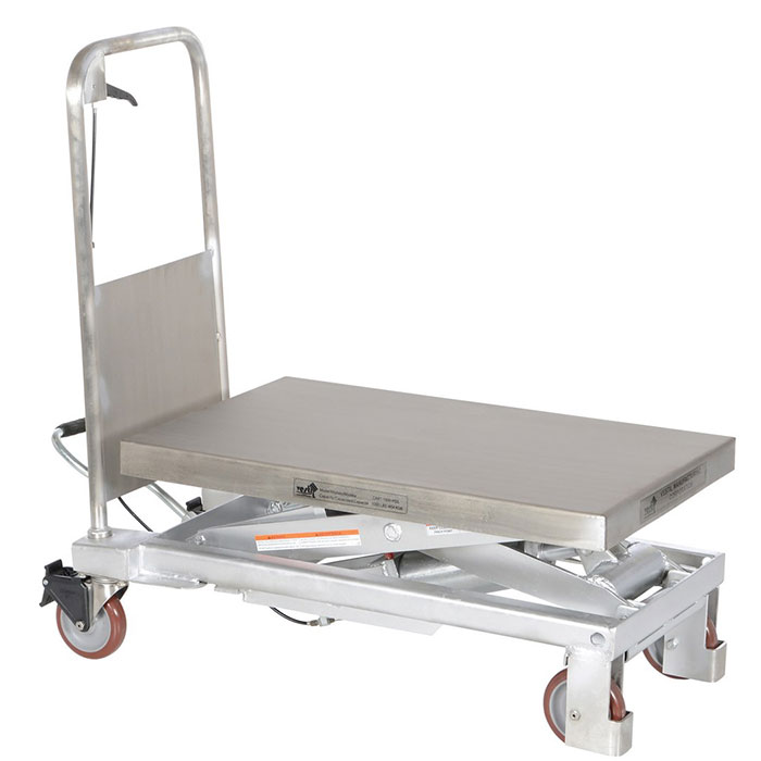 CART-1000-PSS Partial Stainless Steel Lift Cart 