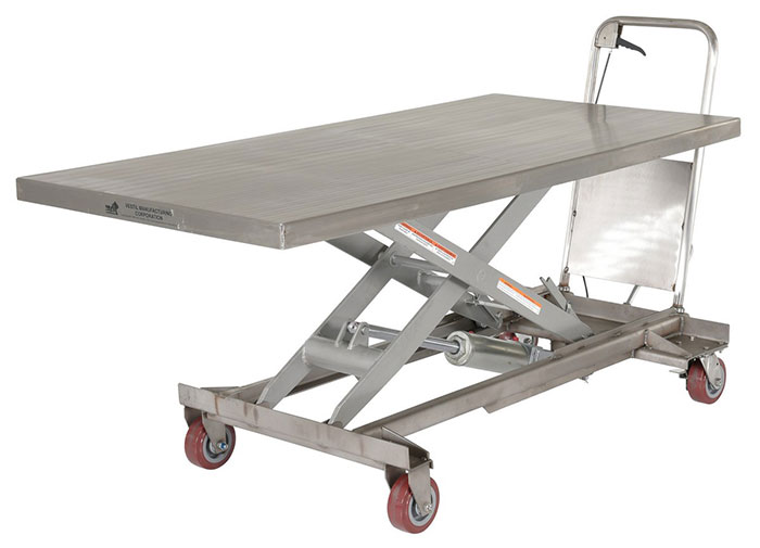 Vestil CART-1000-LD-PSS Partial Stainless Steel Lift Cart