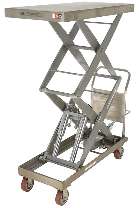  Partial Stainless Steel Lift Cart