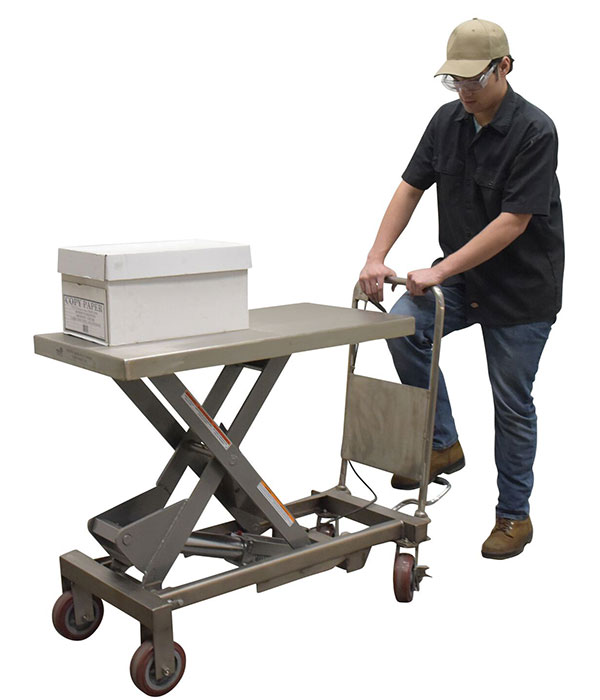 Vestil CART-1750-PSS Partial Stainless Steel Lift Cart  