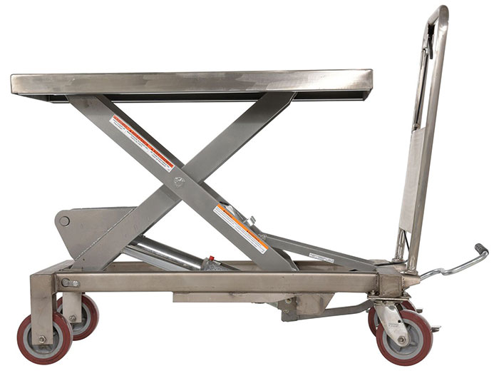 Partial Stainless Steel Lift Cart  