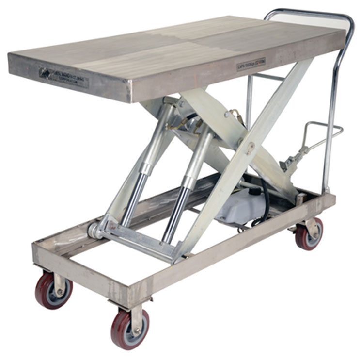 Vestil CART-2000-PSS Partial Stainless Steel Lift Cart