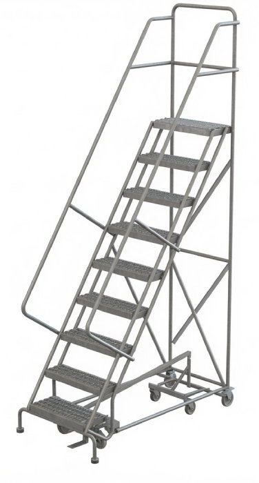 Tri Arc 9 Step All Direction Rolling Ladder
