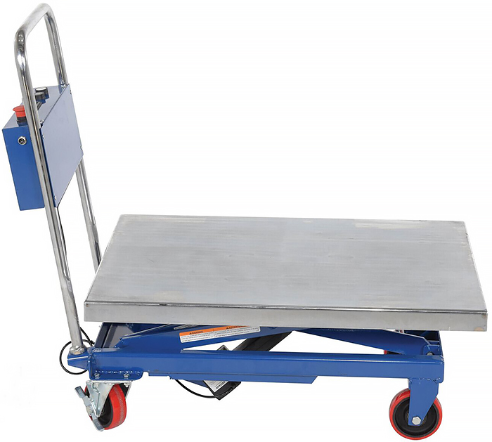 Linear actuated lift cart
