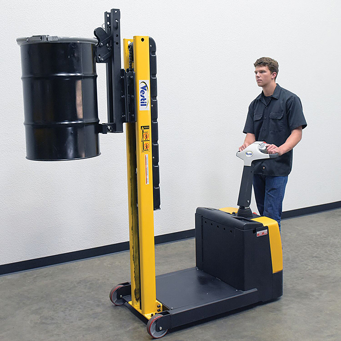 Vestil Counterbalance Stacker With Optional Single Drum Gripper