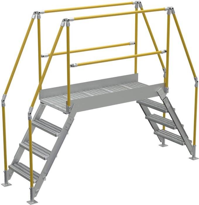 Vestil COL-AL-4-36-44 Aluminum Crossover Ladders