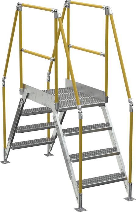 Vestil COL-4-36-23-HDG Galvanized Crossover Ladder