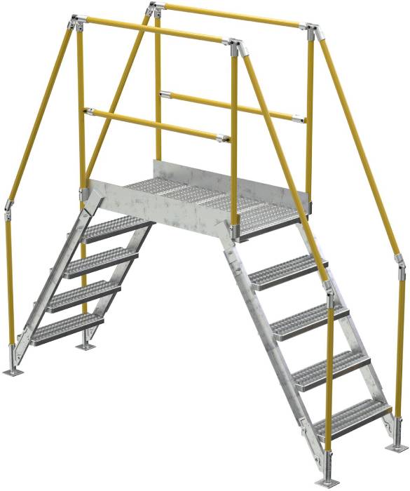Vestil COL-5-46-33-HDG Galvanized Crossover Ladder